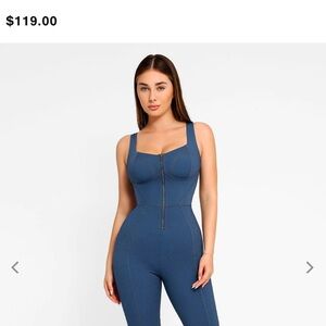 Blue Women's Boot Cut Jumpsuit